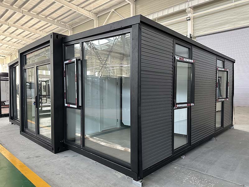 Introducción del producto del techo inclinado de 20 pies de la caja de expansión de doble ala
