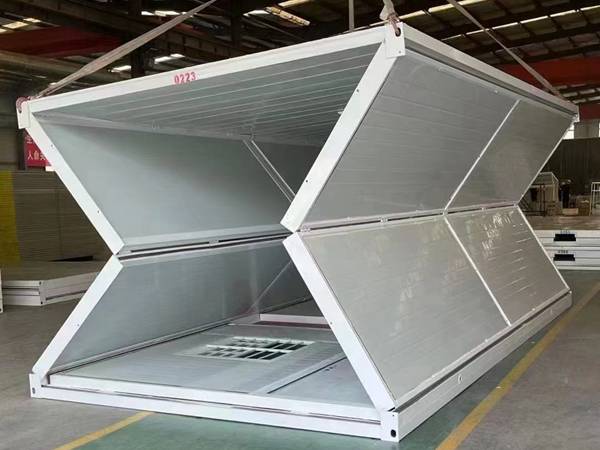 Introduzione del prodotto della casa container pieghevole nel cantiere
